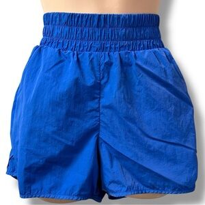 SPYDER Active Compression Running Shorts / Blue & Yellow/ sz M